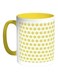Stars Motifs Printed Coffee Mug Yellow/Green/White 325ml