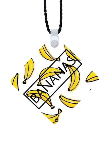 Bananas Printed Car Mirror Pendant