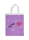 Mother's Love Printed Shopping Bag White/Purple