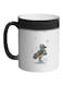 Bird Winter Season Printed Colour Changing Coffee Mug Black 11ounce
