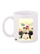 Cartoon Printed Coffee Mug White/Beige/Black 11ounce