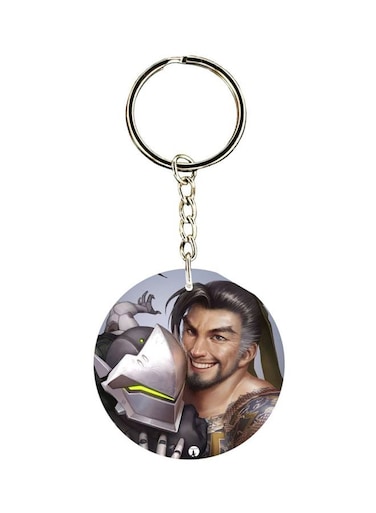 Video Game Overwatch Double Side Printed Keychain