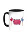 Best Friends Printed Coffee Mug Black/White 11ounce