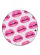 Mouths Printed Fridge Magnet Round Multicolour