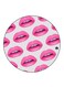 Mouths Printed Fridge Magnet Round Multicolour