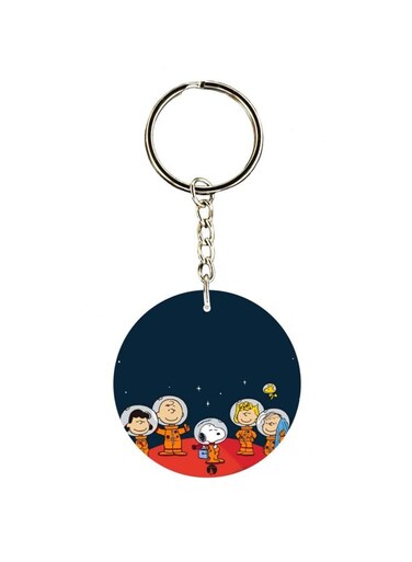 Cartoon Themed Single Sided Keychain