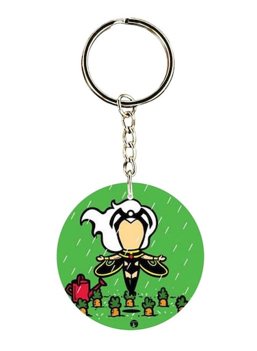 Double Sided Storm Printed Keychain