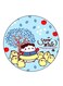 Rabbit Printed Fridge Magnet Multicolour