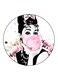 Audrey Hepburn Printed Fridge Magnet Multicolour