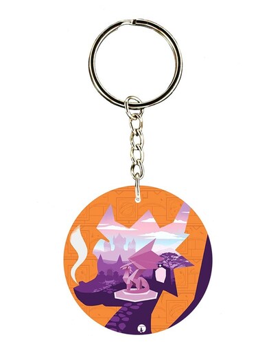 Keychain Of The Video Game Spyro ( 2 Sides)