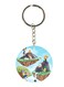 Double Side Anime Digimon Printed Keychain