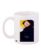 Cartoon Printed Coffee Mug White/Blue/Beige 11ounce