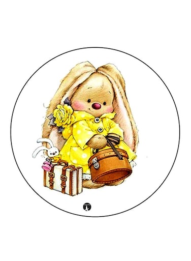 Rabbit Printed Fridge Magnet Multicolour
