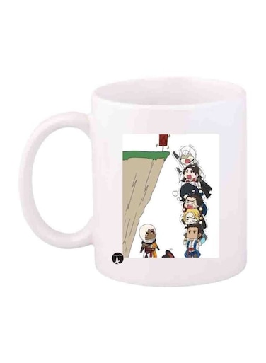 Assassin's Creed Video Game Character Printed Mug White/Beige/Green Standard Size