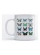 Mug Butterflies for Coffee and Tea White