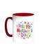 Happy Mother's Day Printed Coffee Mug Red/White 11ounce