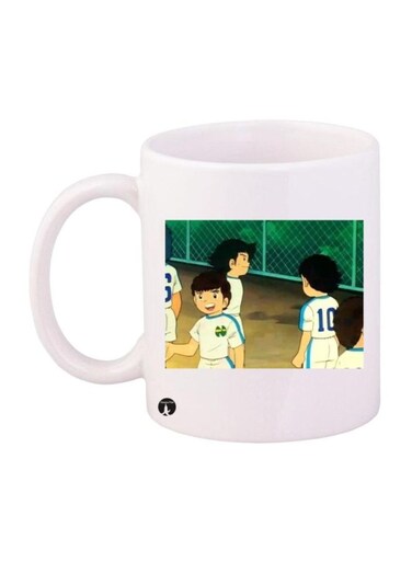 Captain Majid Printed Mug Green/White/Blue Standard Size