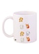 Cartoon Printed Coffee Mug White/Brown/Grey 11ounce