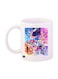 Sonic Video Game Printed Mug White/Blue/Red Standard Size