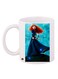 Brave Printed Coffee Mug White/Blue/Red