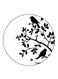 Birds Printed Fridge Magnet Multicolour