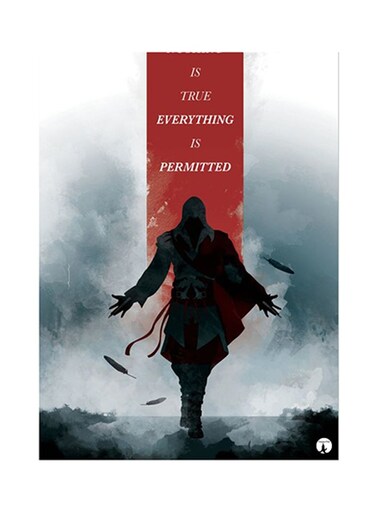 Video Game Assassin's Creed Metal Plate Poster Multicolour 15 x 20cm