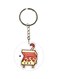 Double Sided Pizza Printed Keychain