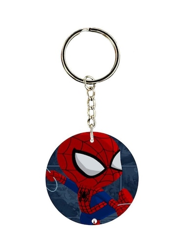 Spider Man Printed Double Sided Keychain