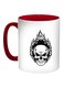 Skull Shape Printed Coffee Mug Red/White/Black