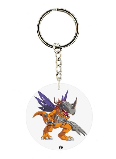 Anime Digimon Double Side Printed Keychain