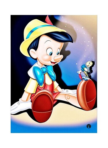 Cartoon Printed Metallic Plate Multicolour 20x15cm