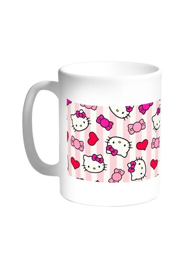 Hello Kitty Printed Coffee Mug White 11ounce