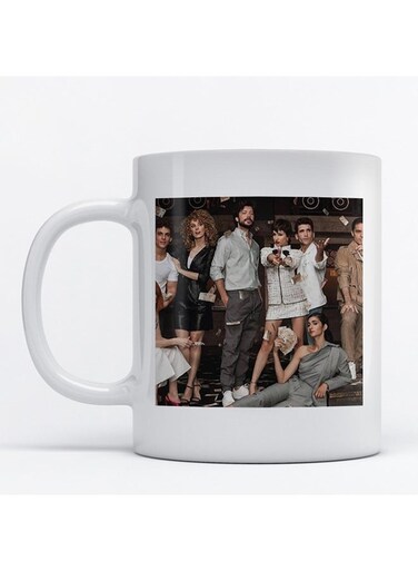 Money Heist Printed Mug White/Black/Grey
