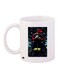 Cartoon Printed Coffee Mug White/Black/Red 11ounce