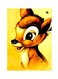 Animal Themed Metallic Plate Yellow/Brown/Black 20x15cm