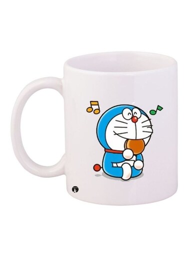 Doraemon Printed Coffee Mug White/Blue/Red