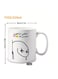 Coffee Mug Arabic "Turn Off Your Phone This Is Better for Your Friend" Gift, Funny Gift in Orange