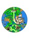 The Video Game Super Mario Printed Fridge Magnet Round Multicolour