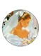 Women Printed Fridge Magnet White/Beige/Green 5.5cm