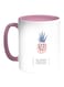 Be Sweet Stand Tall Wear Crown Printed Coffee Mug White Pink 11ounce