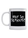 Why So Serious? Printed Mug White/Black