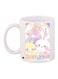 Cartoon Printed Coffee Mug White/Pink/Yellow 11ounce