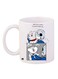 Cartoon Printed Coffee Mug White/Blue/Grey 11ounce