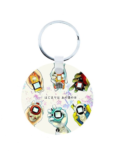 Digimon Anime Wooden Keychain