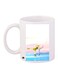 Cartoon Printed Coffee Mug White/Blue/Green 11ounce