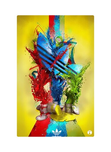 Printed Fridge Magnet Multicolour 8.5x0.4x5.5cm