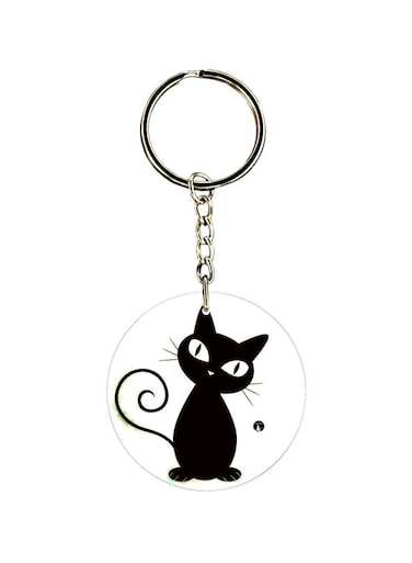 Cat Printed Keychain
