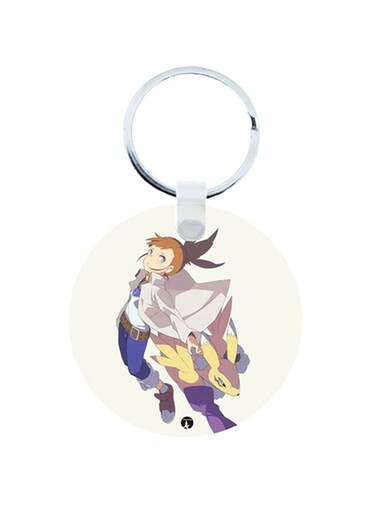 Digimon Anime Wooden Keychain