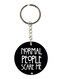 English Phrases Double Side Printed Keychain