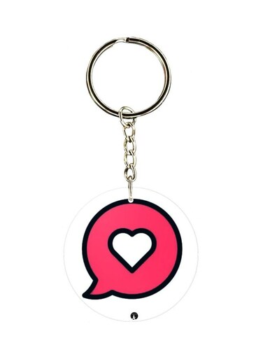 Cartoon Themed Single Sided Keychain